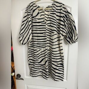 H&M zebra print dress